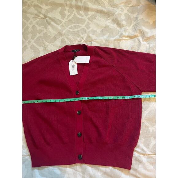 Universal standard Heathered red v front button cardigan sweater women’s 2X - Picture 5 of 8